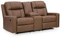 Mackmenville Reclining Loveseat with Console - De Avenue Furniture