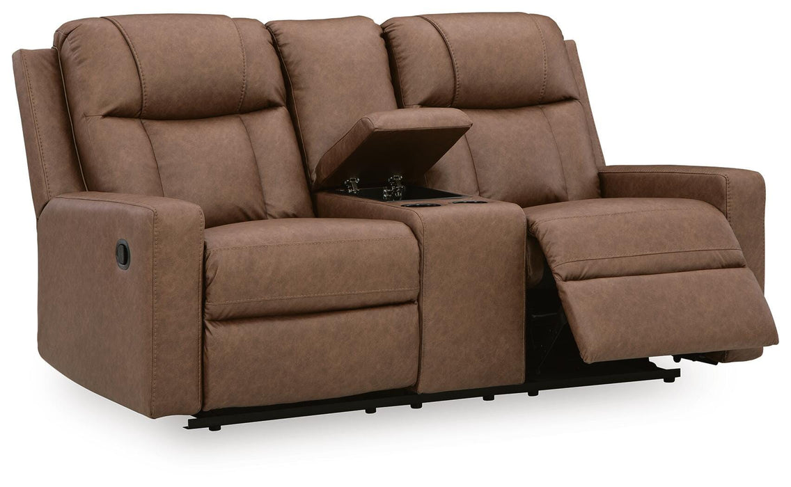 Mackmenville Reclining Loveseat with Console - De Avenue Furniture