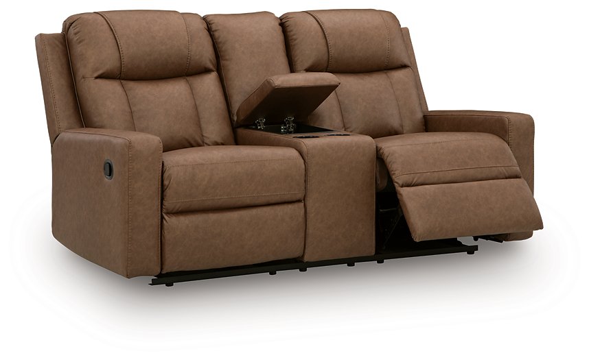 Mackmenville Reclining Loveseat with Console - De Avenue Furniture