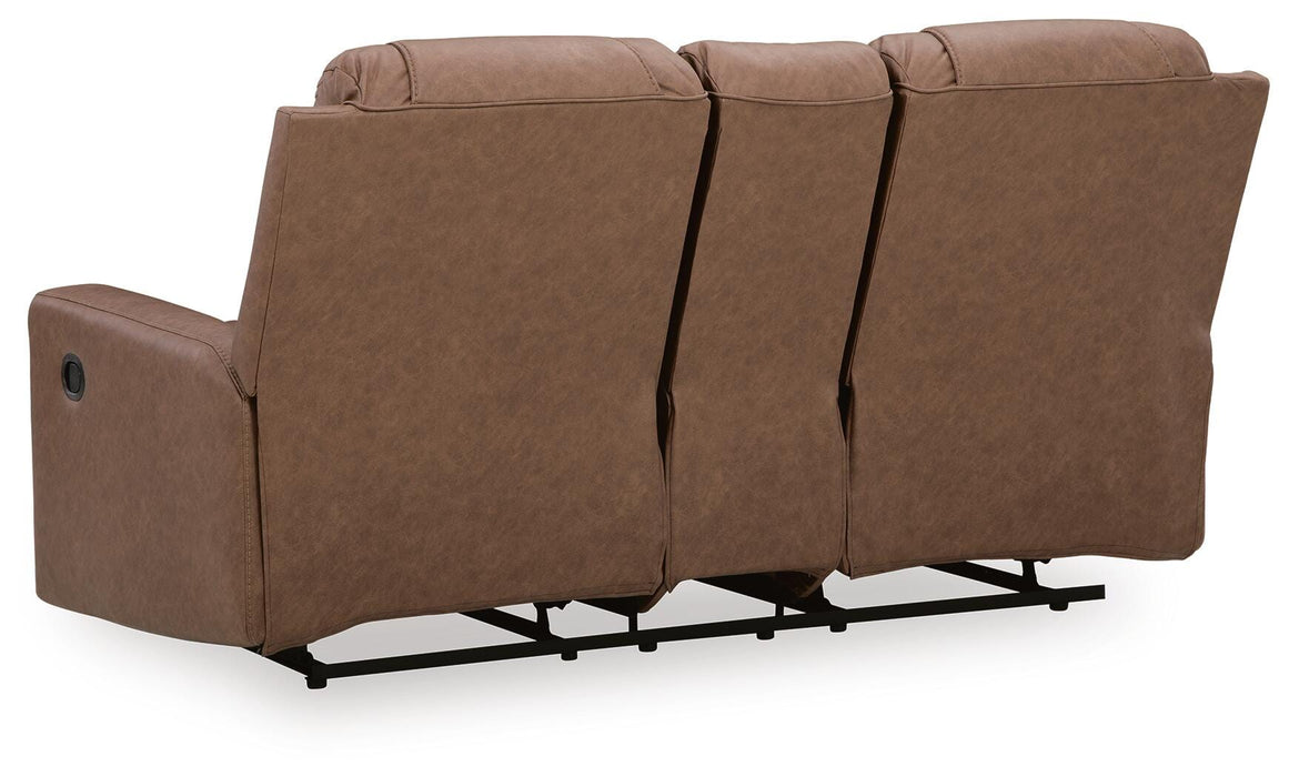 Mackmenville Reclining Loveseat with Console - De Avenue Furniture