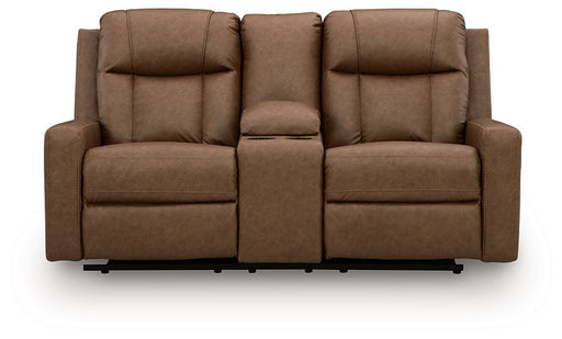 Mackmenville Reclining Loveseat with Console - De Avenue Furniture