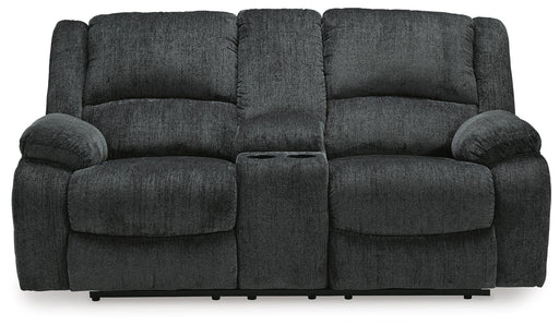 Draycoll Reclining Loveseat with Console - De Avenue Furniture