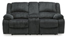 Draycoll Power Reclining Loveseat with Console - De Avenue Furniture