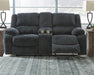 Draycoll Reclining Loveseat with Console - De Avenue Furniture