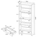 Skylar Bookcase - De Avenue Furniture