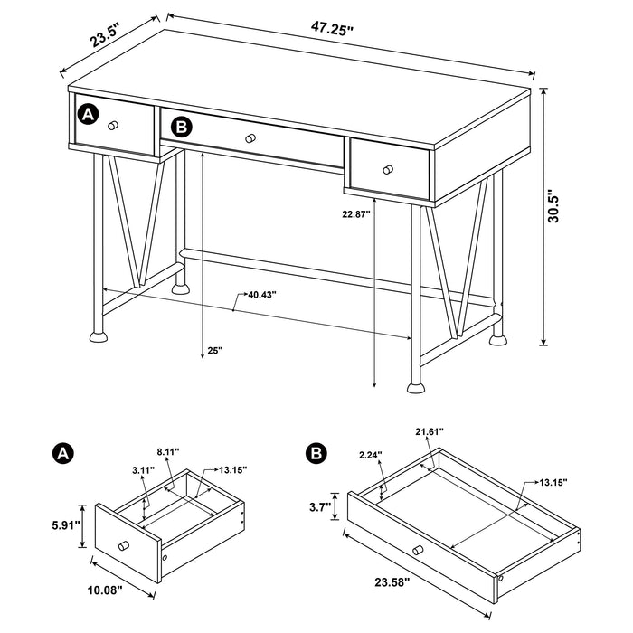 Analiese Desk Set - De Avenue Furniture