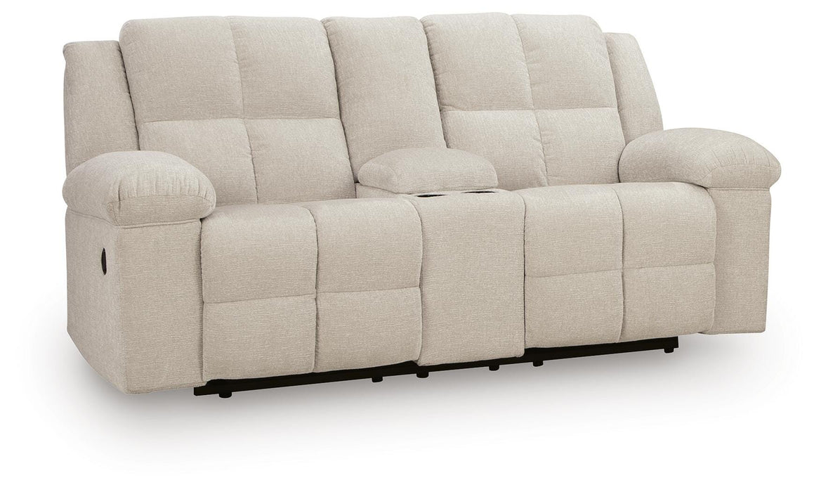 Orlen Reclining Loveseat with Console - De Avenue Furniture