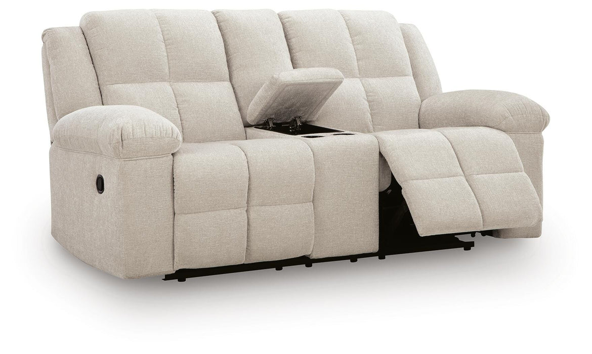 Orlen Reclining Loveseat with Console - De Avenue Furniture