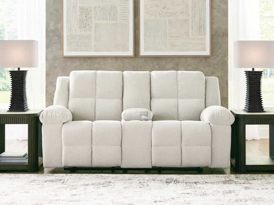 Orlen Reclining Loveseat with Console - De Avenue Furniture