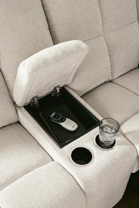 Orlen Reclining Loveseat with Console - De Avenue Furniture