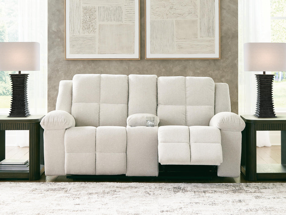 Orlen Reclining Loveseat with Console - De Avenue Furniture