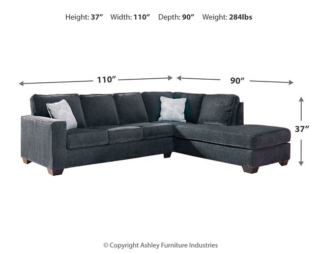 Altari Sleeper Sectional with Chaise - De Avenue Furniture