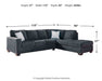 Altari Sleeper Sectional with Chaise - De Avenue Furniture