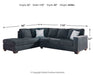 Altari Sleeper Sectional with Chaise - De Avenue Furniture