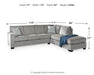 Altari Sectional with Chaise - De Avenue Furniture