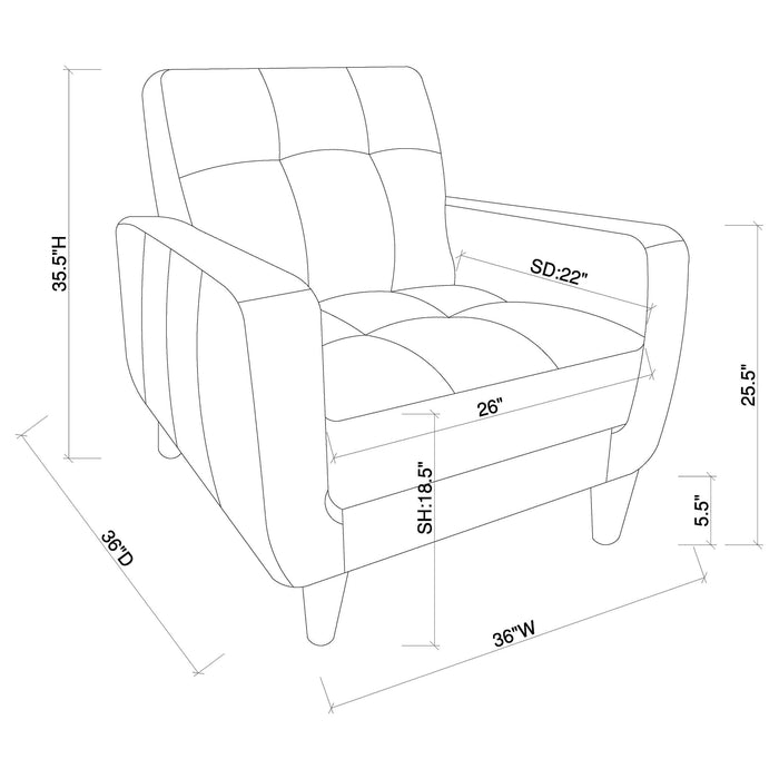 Aaron Accent Chair - De Avenue Furniture