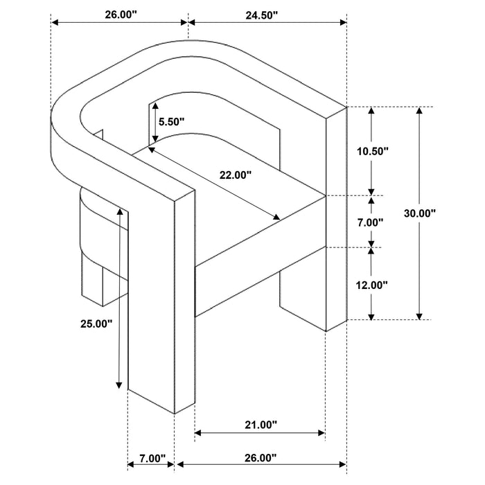 Petra Accent Chair - De Avenue Furniture