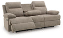 Side-Swipe Reclining Sofa with Drop Down Table - De Avenue Furniture