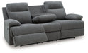 Side-Swipe Reclining Sofa with Drop Down Table - De Avenue Furniture