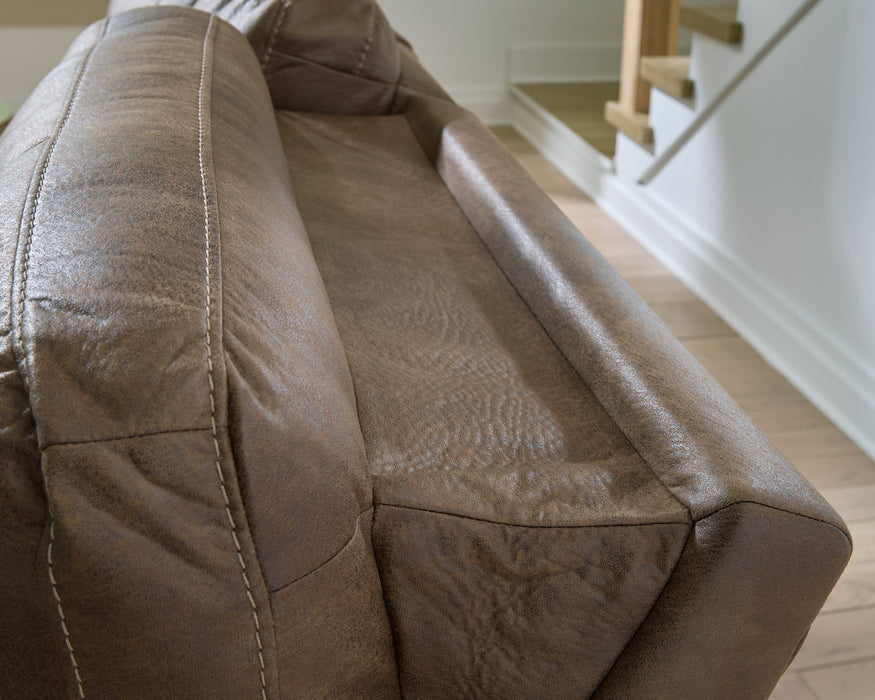 Beckley Place Power Reclining Loveseat with Console - De Avenue Furniture