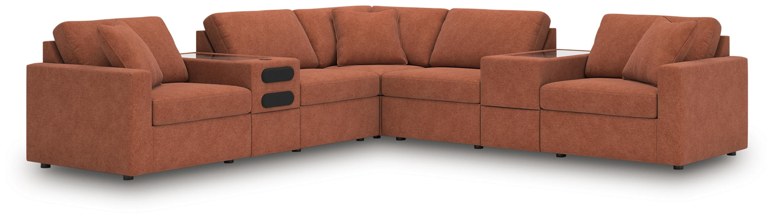 Modmax Balanced Sectional with Audio and Storage Consoles - De Avenue Furniture