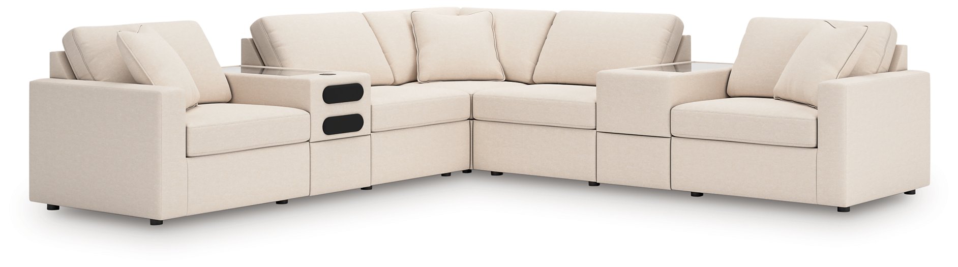 Modmax Balanced Sectional with Audio and Storage Consoles - De Avenue Furniture