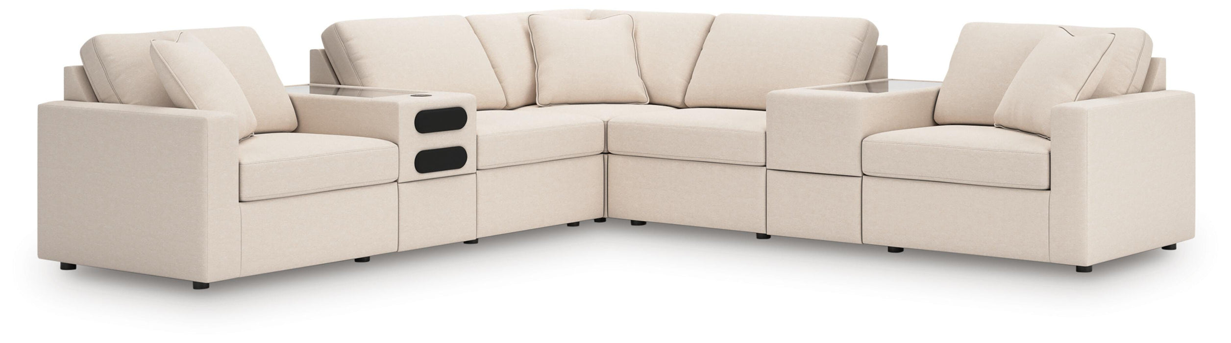 Modmax Balanced Sectional with Audio and Storage Consoles - De Avenue Furniture