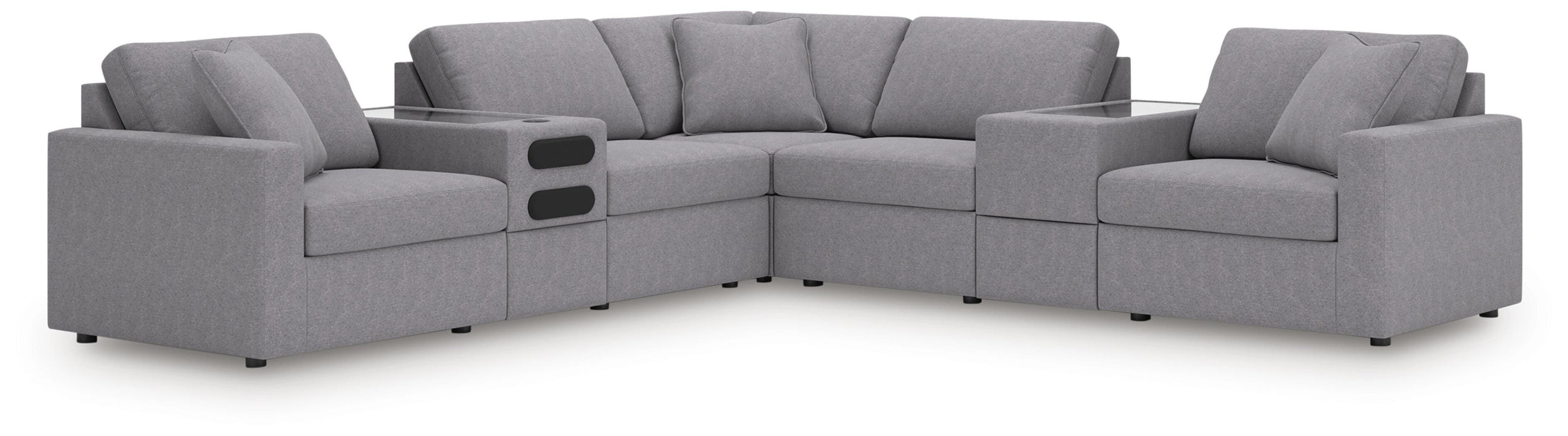Modmax Balanced Sectional with Audio and Storage Consoles - De Avenue Furniture