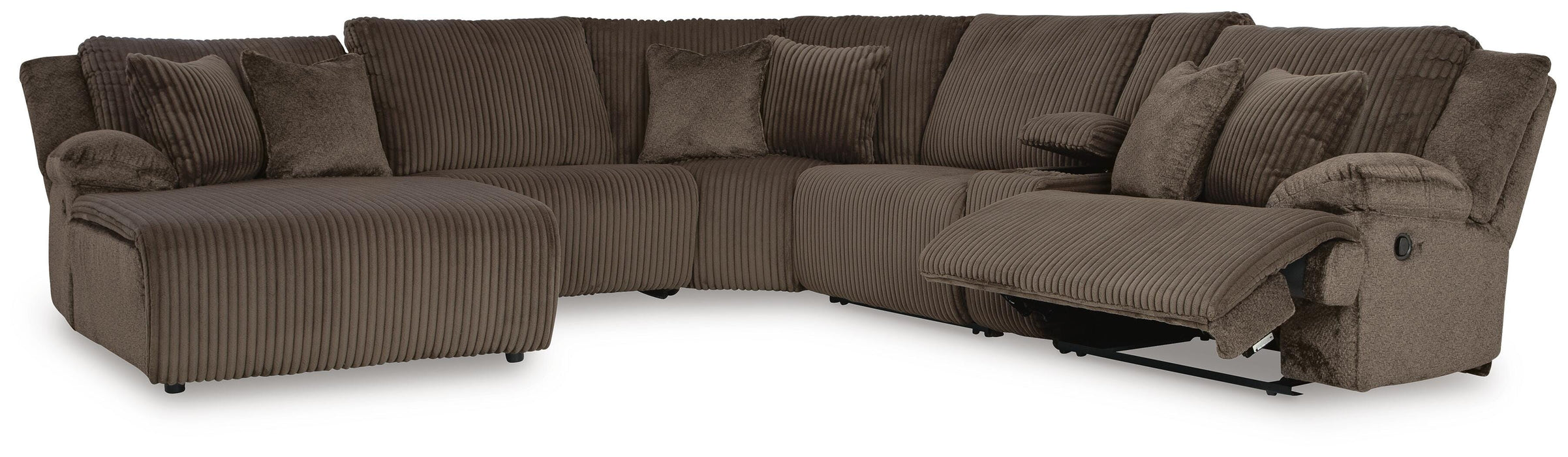 Top Tier Reclining Sectional with Chaise - De Avenue Furniture
