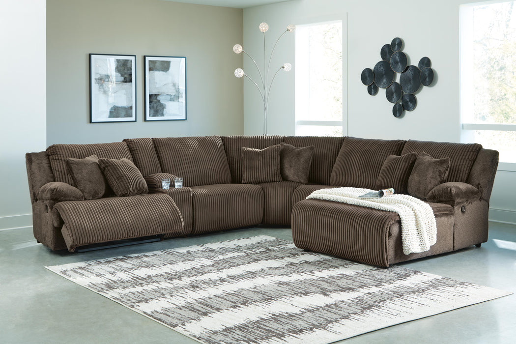 Top Tier Reclining Sectional with Chaise - De Avenue Furniture