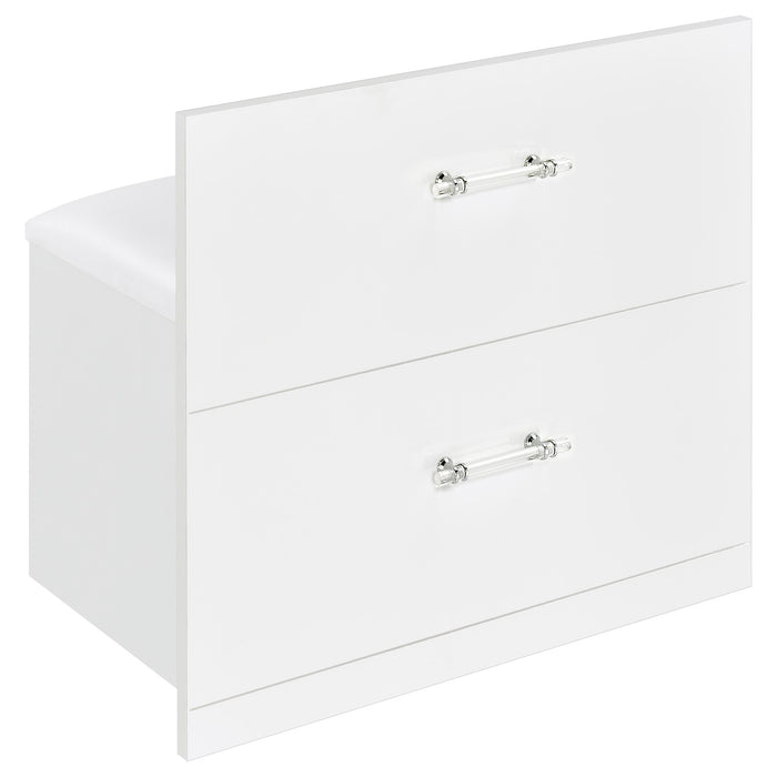 Flora Makeup Vanity Table with LED Mirror and Stool