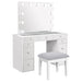 Regina Makeup Vanity Table with LED Mirror and Stool - De Avenue Furniture