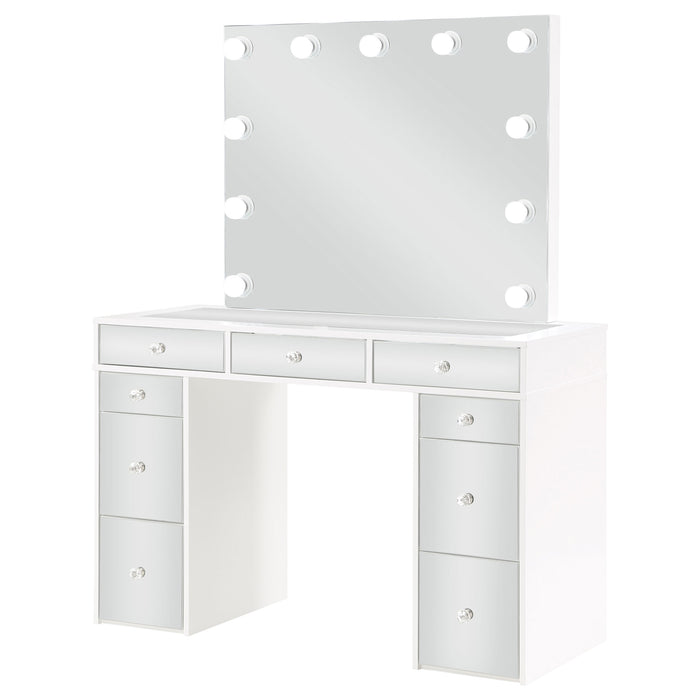 Regina Makeup Vanity Table with LED Mirror and Stool - De Avenue Furniture
