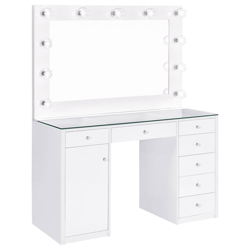 Acena Makeup Vanity Table with LED Mirror - De Avenue Furniture