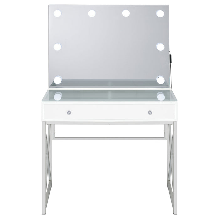 Eliza Makeup Vanity Table with LED Mirror and Stool - De Avenue Furniture