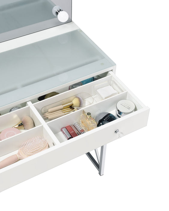 Eliza Makeup Vanity Table with LED Mirror and Stool - De Avenue Furniture