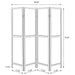 Deepika Four-Panel Room Divider - De Avenue Furniture