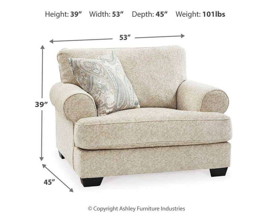 Monaghan Oversized Chair and Ottoman - De Avenue Furniture