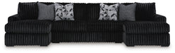 Midnight-Madness Sectional with Chaise - De Avenue Furniture