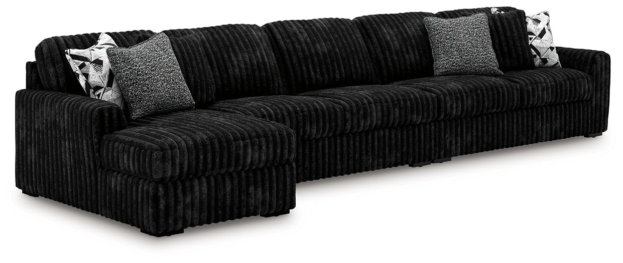 Midnight-Madness Sectional with Chaise - De Avenue Furniture