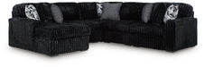 Midnight-Madness Sectional with Chaise - De Avenue Furniture