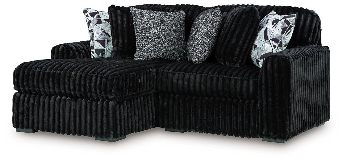 Midnight-Madness Sectional with Chaise - De Avenue Furniture