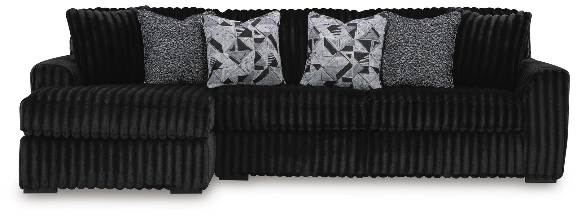 Midnight-Madness Sectional Sofa with Chaise - De Avenue Furniture