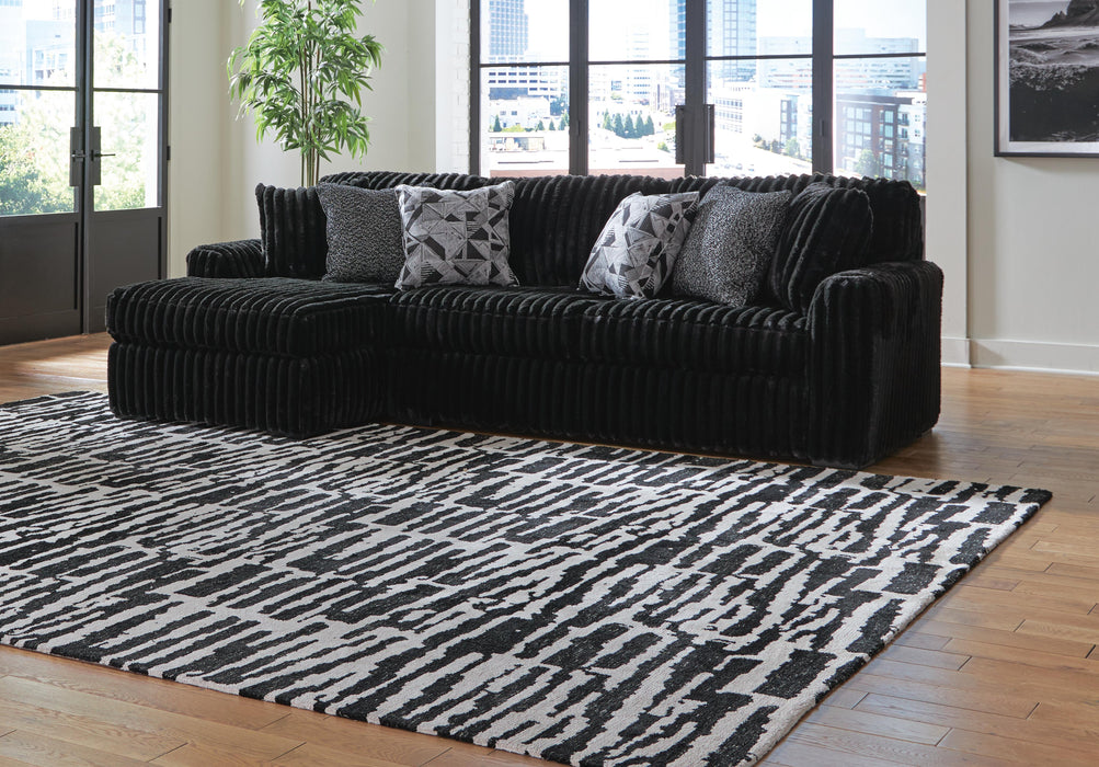Midnight-Madness Sectional Sofa with Chaise - De Avenue Furniture