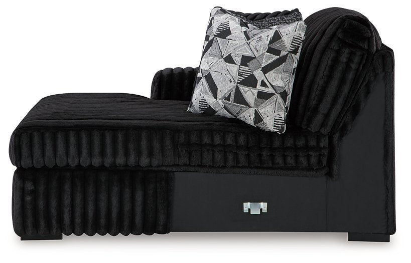 Midnight-Madness Sectional with Chaise - De Avenue Furniture