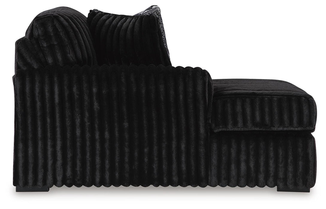 Midnight-Madness Sectional with Chaise - De Avenue Furniture