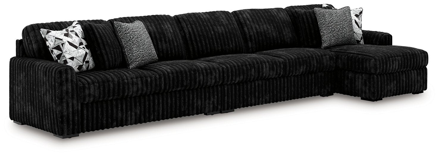 Midnight-Madness Sectional with Chaise - De Avenue Furniture
