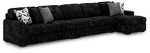 Midnight-Madness Sectional with Chaise - De Avenue Furniture