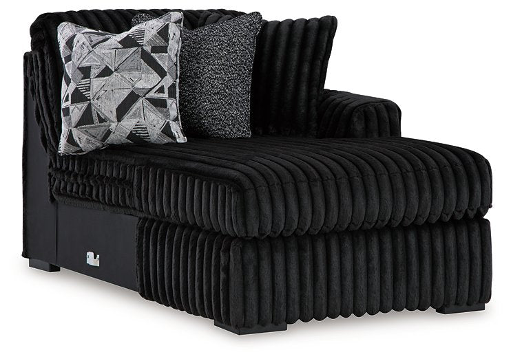 Midnight-Madness Sectional with Chaise - De Avenue Furniture