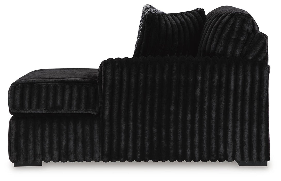 Midnight-Madness Sectional with Chaise - De Avenue Furniture